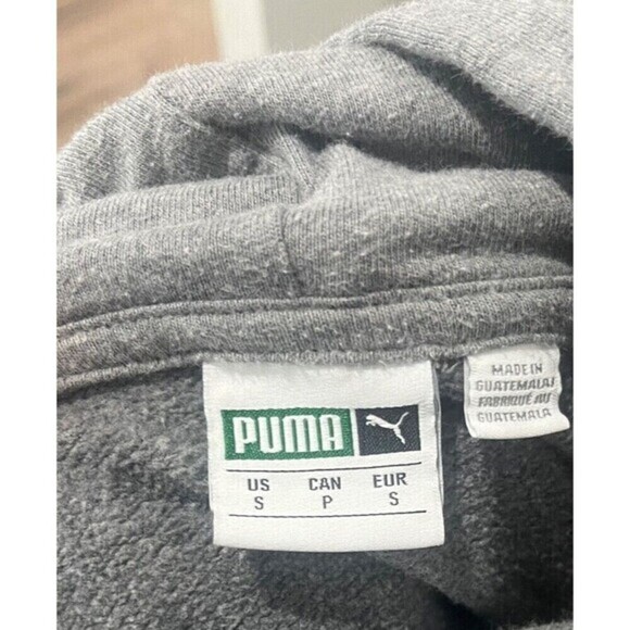 Puma  Women's Gray Hoodie Customized With Patches Size Small - Picture 9 of 13